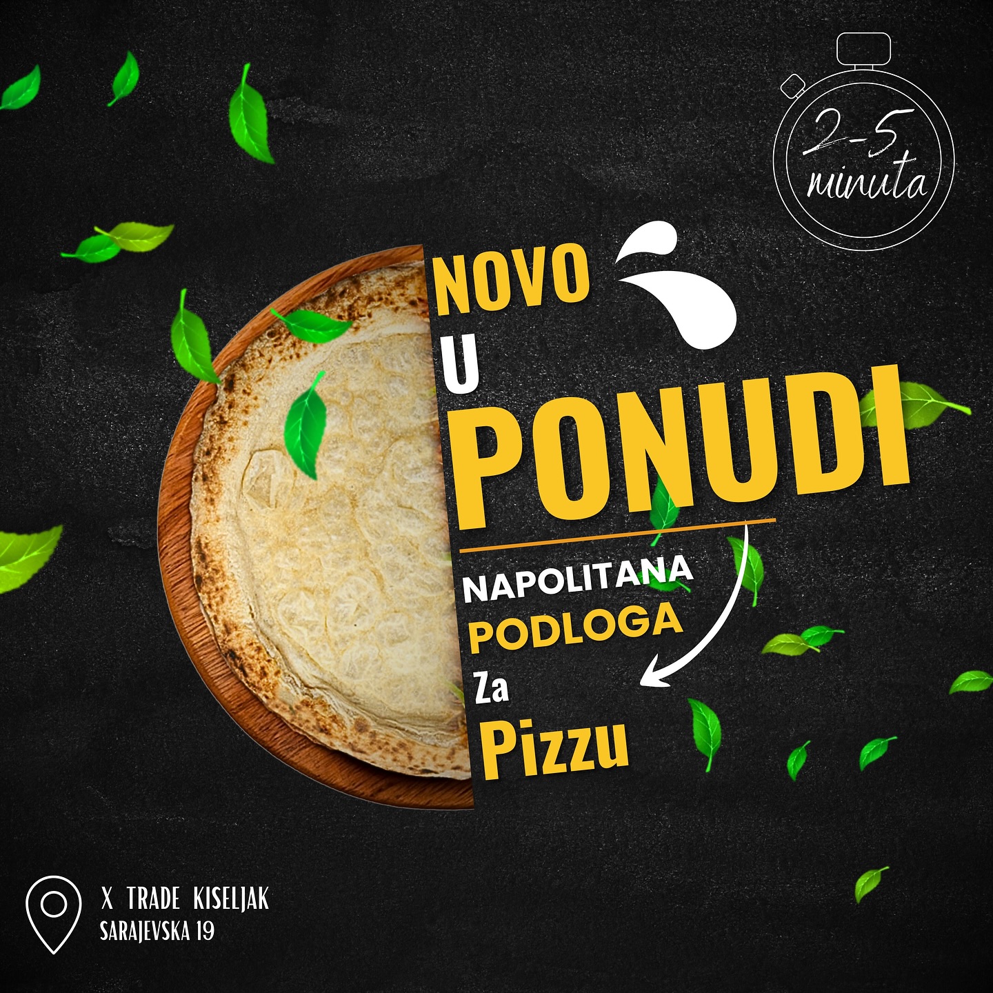 Napolitanske podloge za pizzu veleprodaja hrane Kiseljak