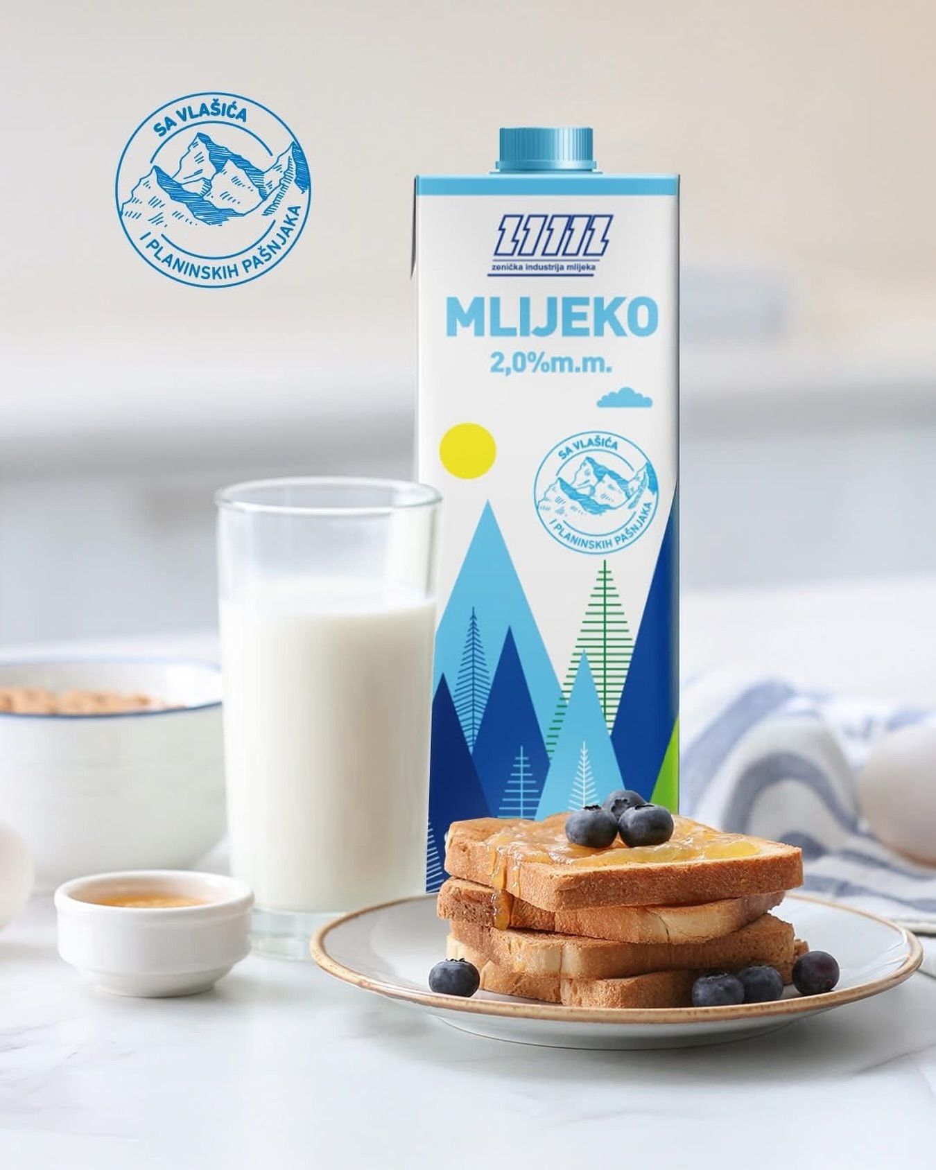 Mlijeko 2.0% m.m. veleprodaja hrane Kiseljak